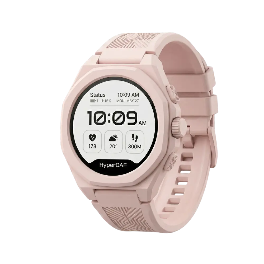 HyperDAF AuraFit AMOLED Smart Watch with Silicone Sport Band
