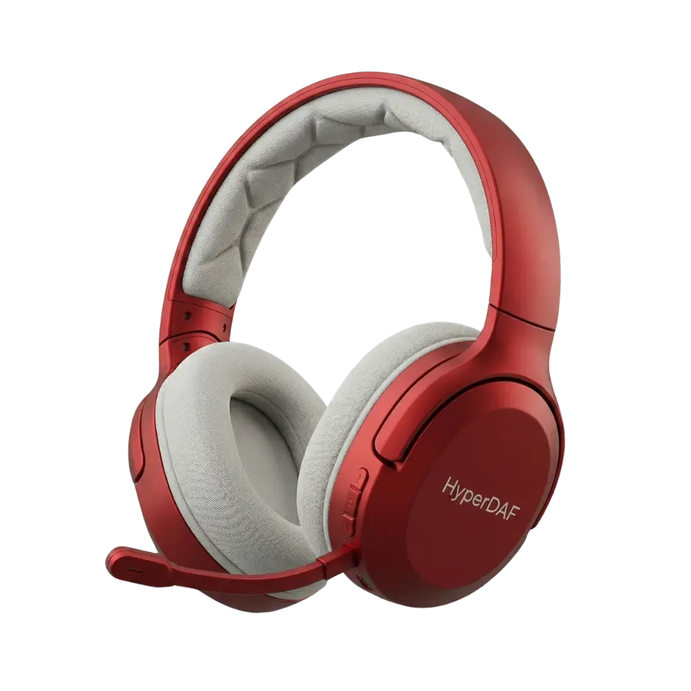 HyperDAF SonicWave Wireless Over-Ear Headphones with Cushioned Ear Cups
