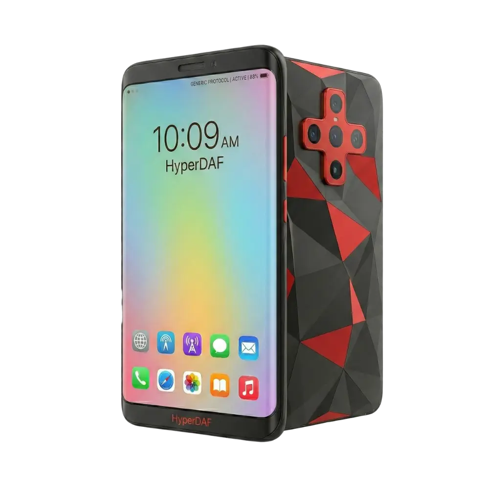 HyperDAF ArmorX Rugged Smartphone with Edge Protection Case