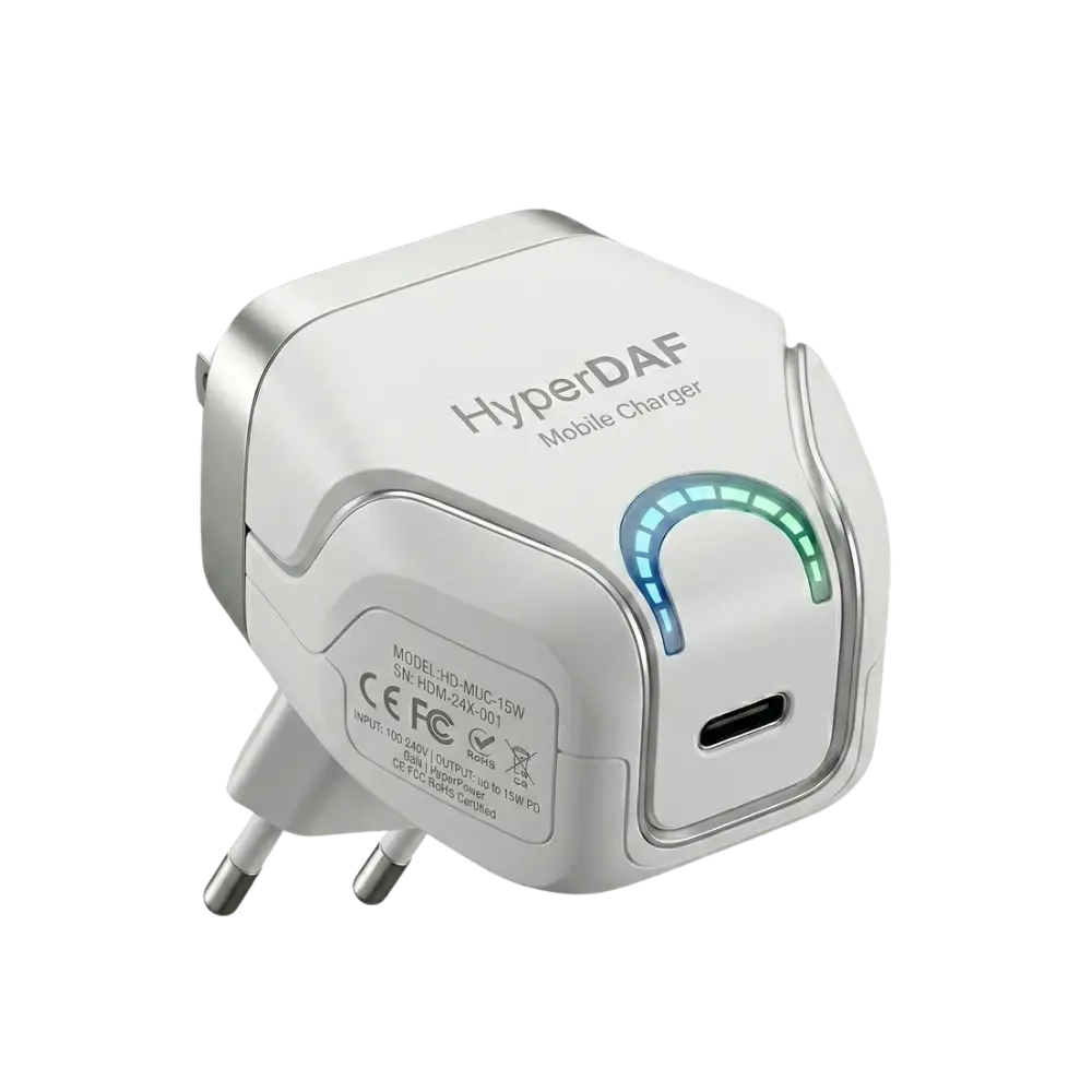 HyperDAF SmartPlug Mini Wi-Fi Outlet Adapter with Energy Control