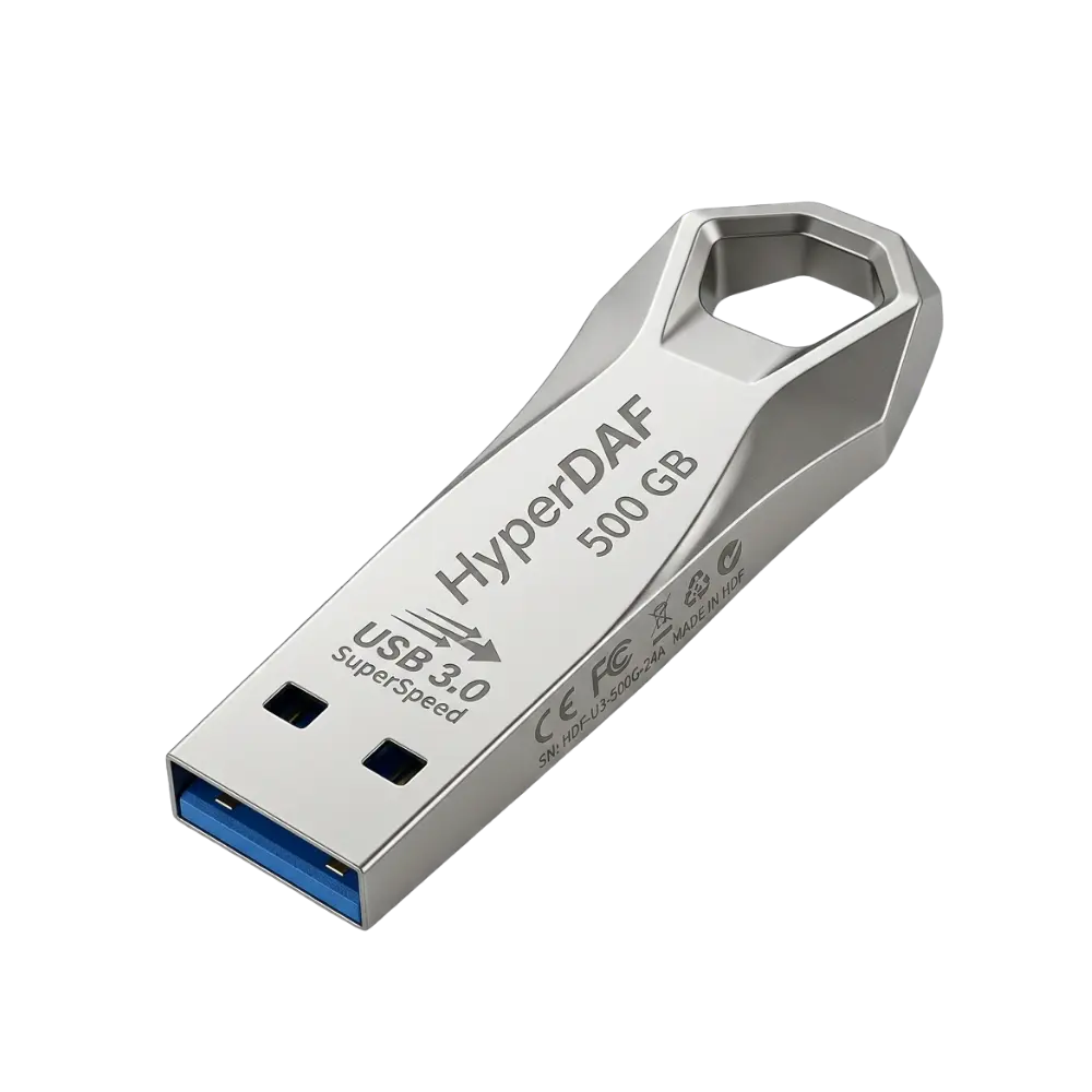 HyperDAF DataVault USB 3.0 Flash Drive with Metal Shell