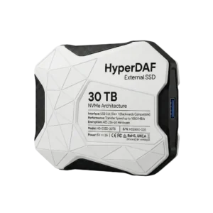 HyperDAF TurboStore Portable External SSD with Rugged 3D Design