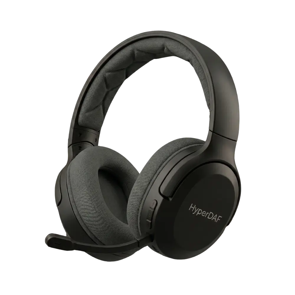 HyperDAF SonicWave Wireless Over-Ear Headphones with Cushioned Ear Cups - Image 3