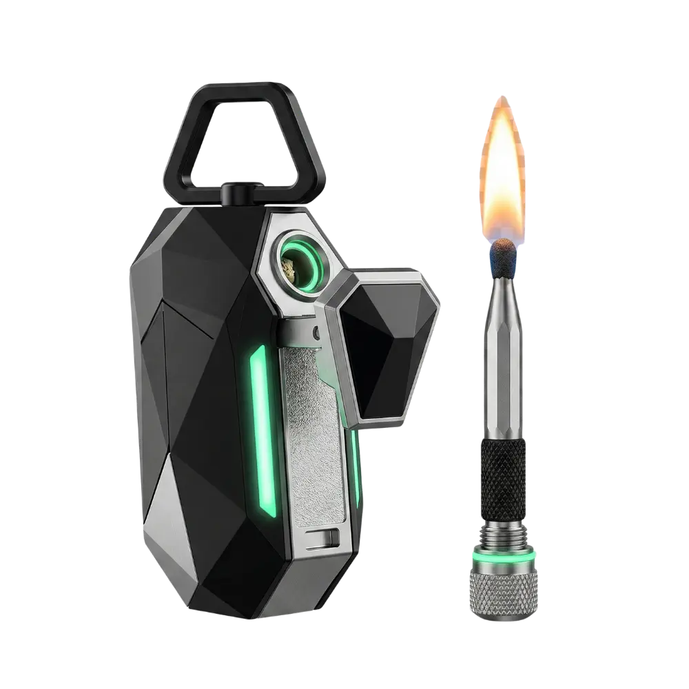 HyperDAF FlameLite Rechargeable Utility Lighter with Safety Lock