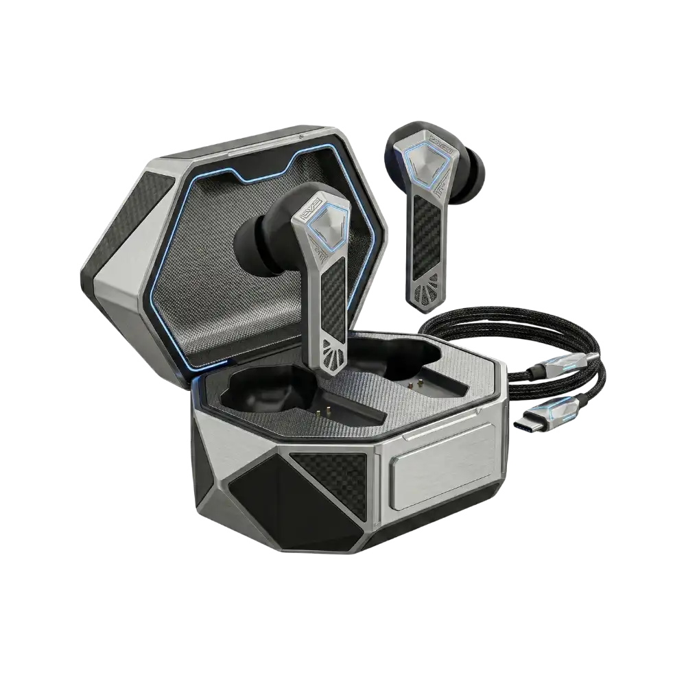HyperDAF CyberBuds Gaming Earbuds with Charging Dock Case